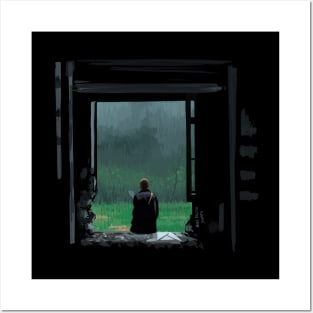 Illustration - Andrei Tarkovsky Stalker Woods Scene Posters and Art